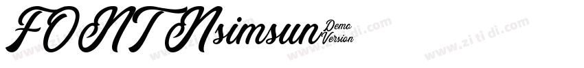 FONT Nsimsun字体转换